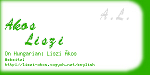 akos liszi business card